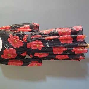 Long sleeve floral black dress🌹
